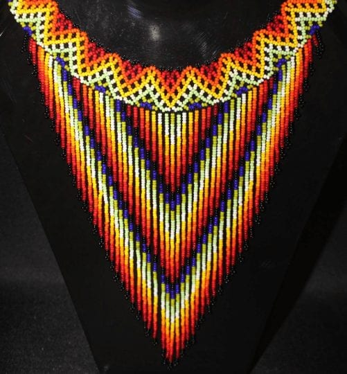 Embera pyramid necklace Colombian 1