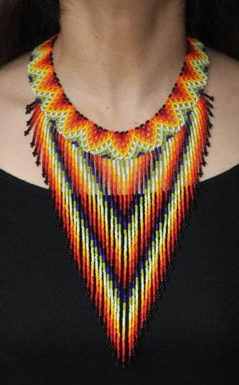 Embera pyramid necklace Colombian 2