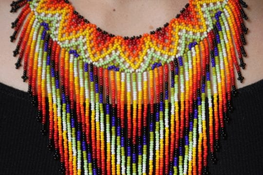Embera pyramid necklace Colombian 3