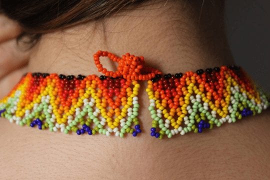 Embera pyramid necklace Colombian 4